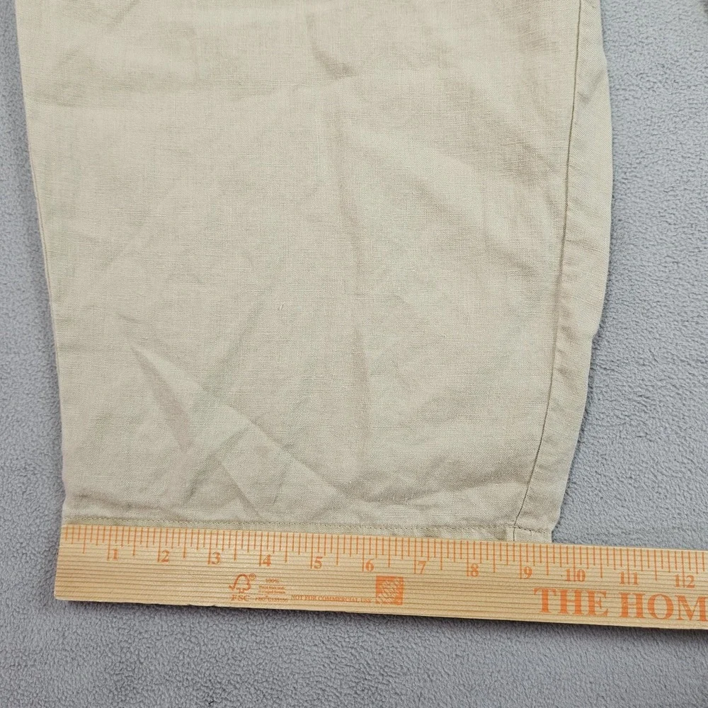 Quince 100% Linen Crop Pants Womens XL Capri European Sustainably Grown Beachy